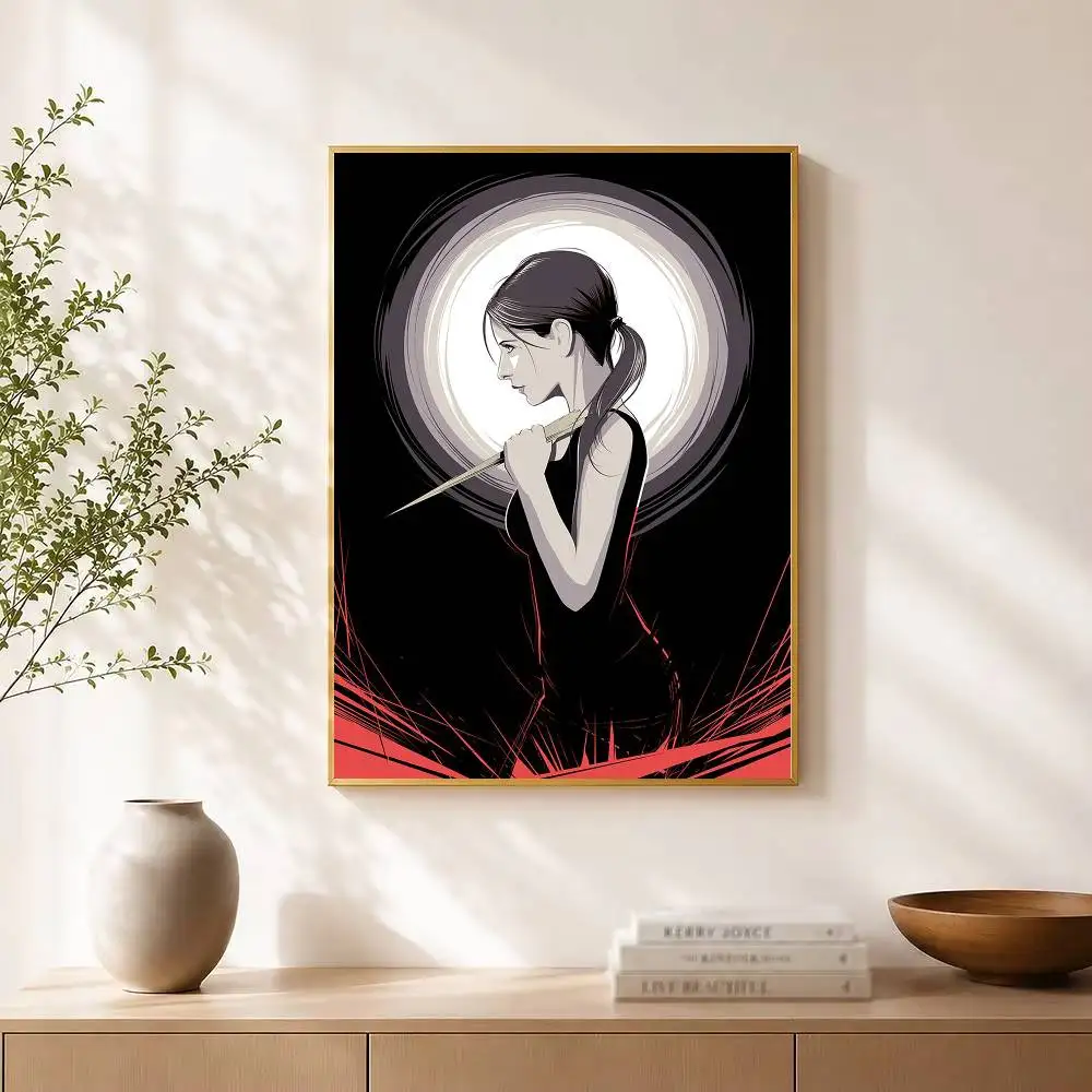 B-Buffy The Vampire Slayer Poster Waterproof Wall Art Sticker For Bar Living Room Vintage Decor High Quality Print Gift