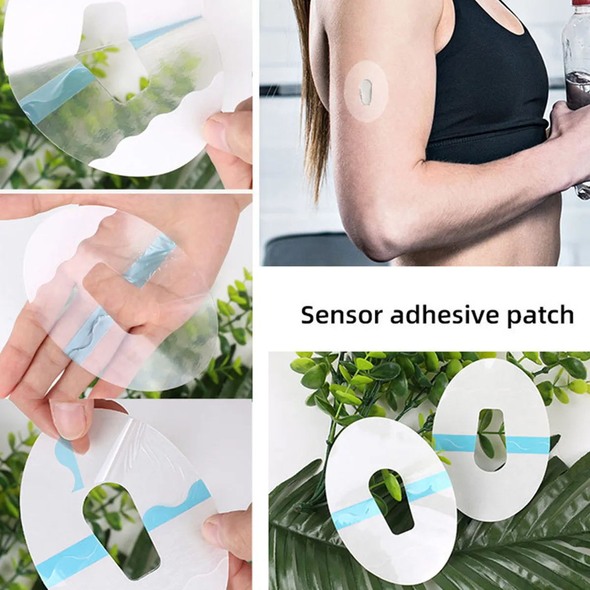 

20Pcs Monitoring Sensor Stickers Waterproof Tpu Adhesive Patch Non-Slip Sweat-Proof Sports Patch for Running