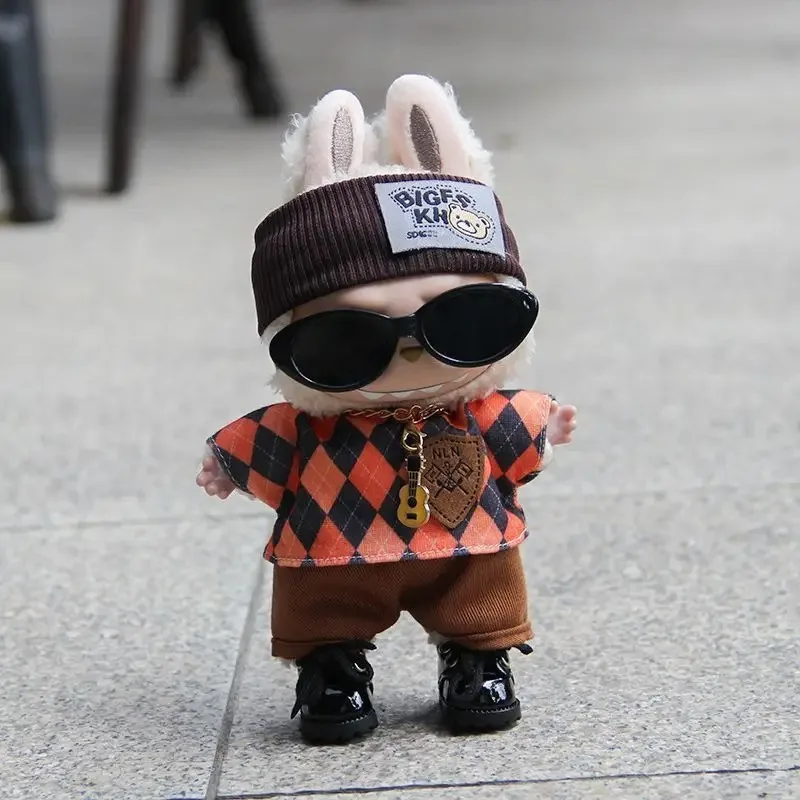 ชุดตุ๊กตา Bubu ขนาด 17 ซม. หมวกชาวประมง สายเอี๊ยม ชุดเปลี่ยนสไตล์แฟชั่น รุ่น 123