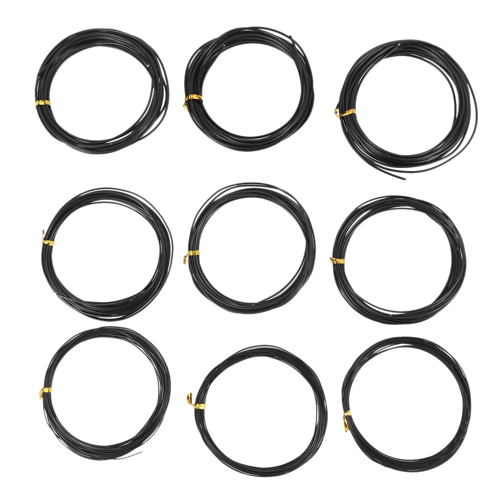 

A50U 27 Rolls Bonsai Wires Anodized Aluminum Bonsai Training Wire With 3 Sizes (1.0 Mm,1.5 Mm,2.0 Mm),Total 147 Feet (Black)