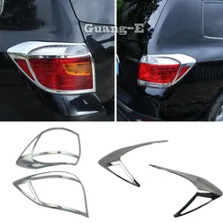 For Toyota Highlander 2008 2009 2010 2011 2012 2013 2014 Body Rear Tail Back Light Lamp Frame Stick ABS Chrome Stick Cover Trim