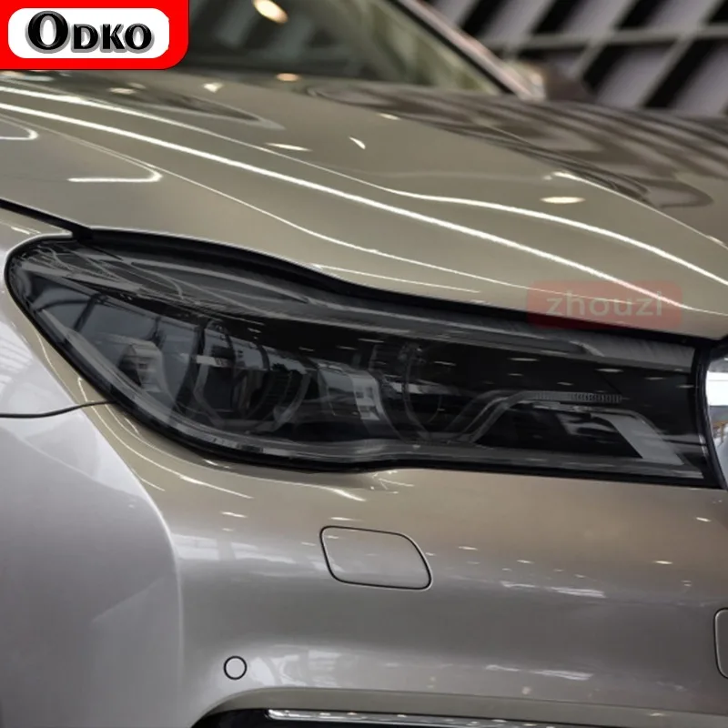 

Для BMW G11 G12 F01 F02 7 серии 2009-2020 2 шт. оттенок автомобильных фар черная защитная пленка прозрачная наклейка из ТПУ аксессуары