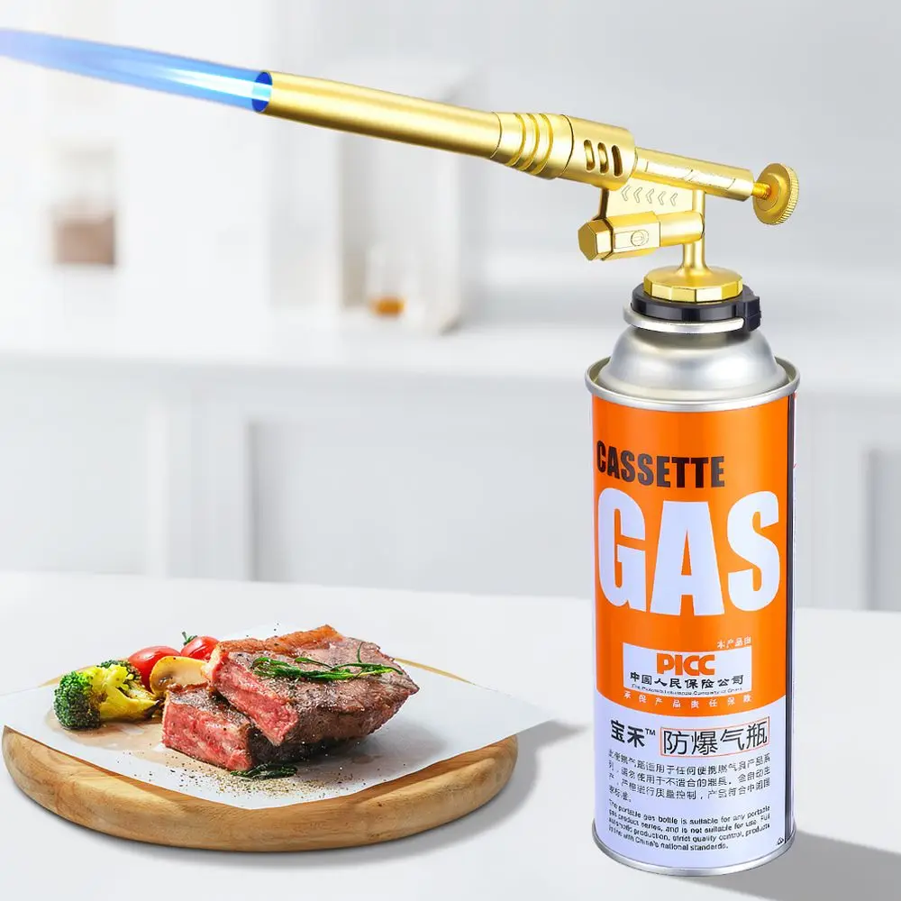 Handheld Culinary Blowtorch For Creme Brulee Baking Dessert Steak Searing Welding Safe Heat Dispenser Gadget
