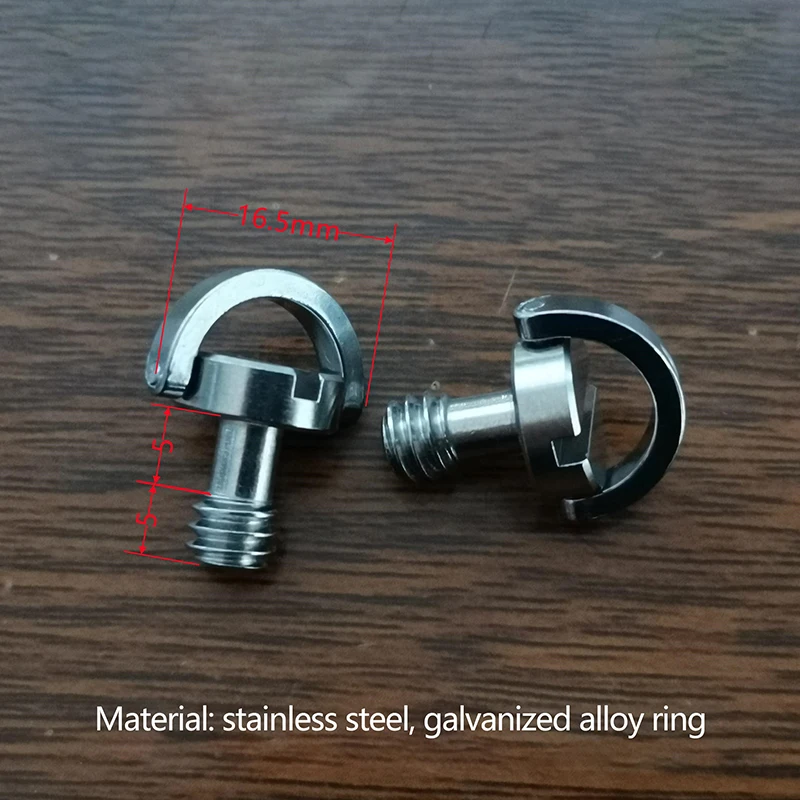 Dslr Photo Photography Fixed 1/4 Inch D-ring Camera Mount Screw Quick Release Plate Adapter Screw For Tripod Monopod Ballhead