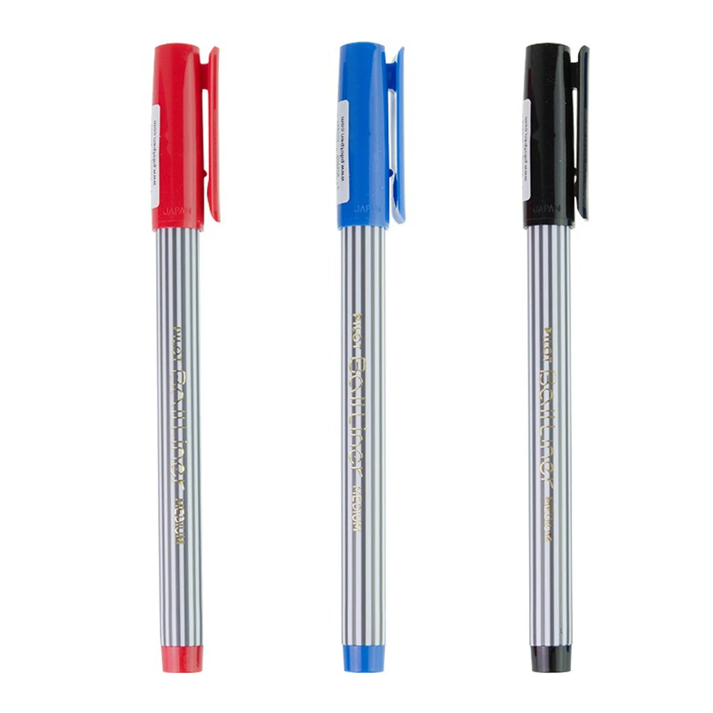 6pcs Japan PILOT Gel Pen BL-5M Signature Pen Bold 0.8mm Business Ball Pen Black Blue Red Smooth Writing Stationery