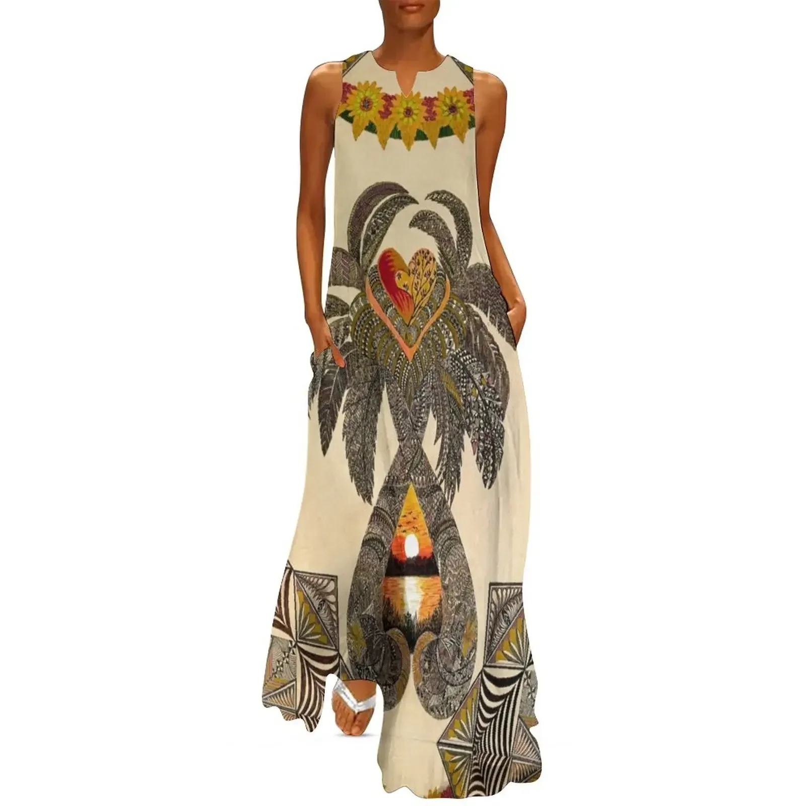 

Coconut Tree Long Dress dress party night Party dresses dresses for womens dress women summer