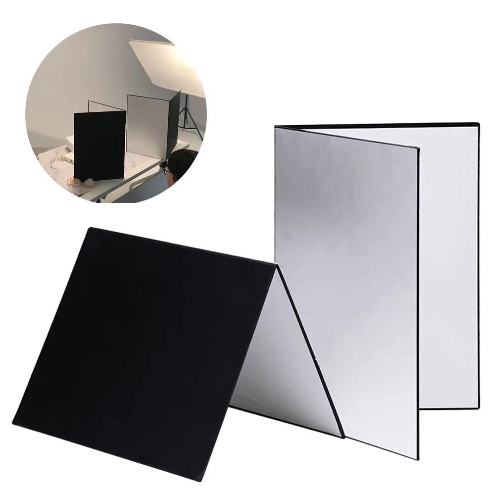 3 in 1 A3 / A4 Foldable Photo Studio Cardboard Light Reflector Reflective Board Light Diffuser