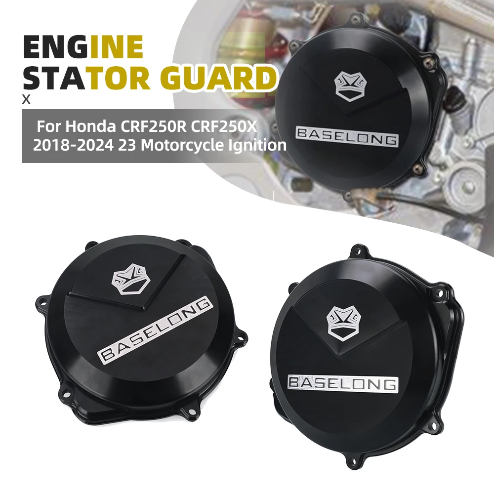 

2025 For Honda CRF250R CRF250X CRF250RX CRF 250 R/X/RX 2018-2024 23 Motorcycle Ignition Guard Water Pump Cover Clutch Protector