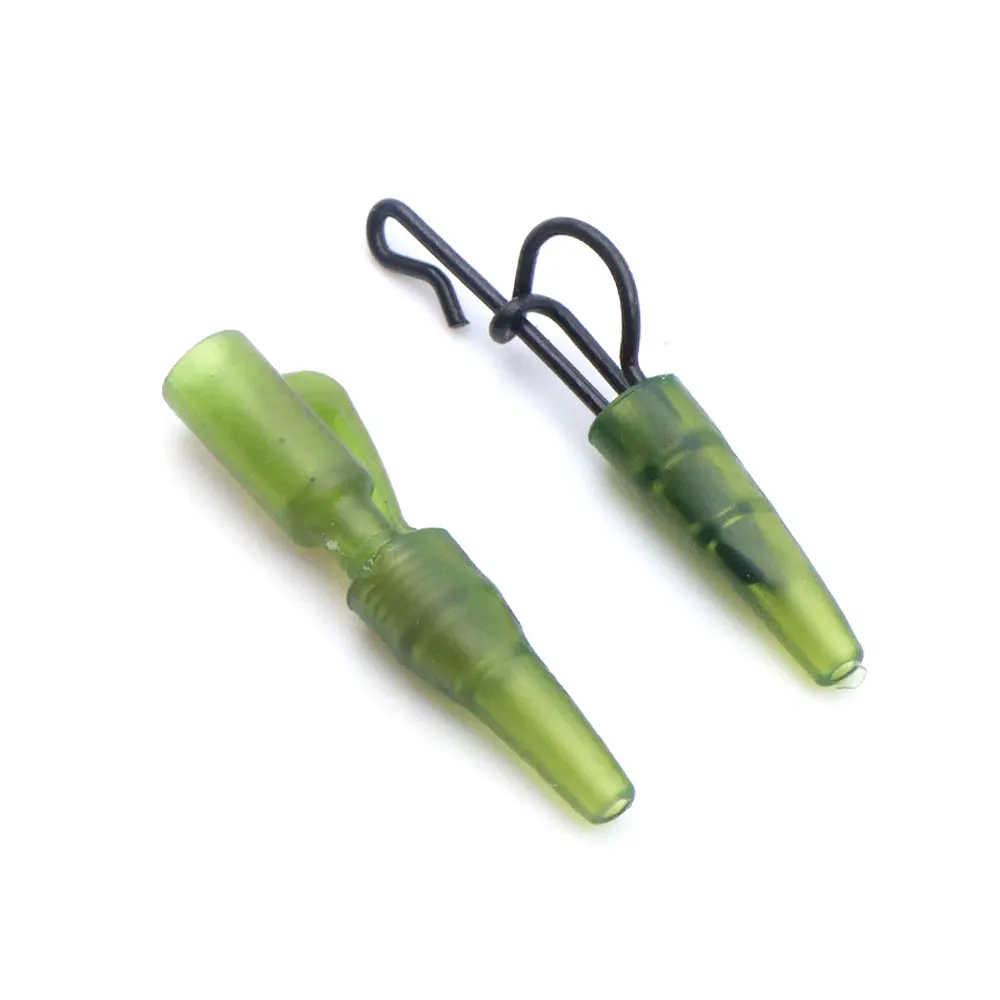 20 stücke Karpfen Angeln Terminal Tackle Blei Clip Schwanz Gummi Hülse Kegel Für Karpfen Grob Hubschrauber Haar Rig Angeln Zubehör – Detail 3