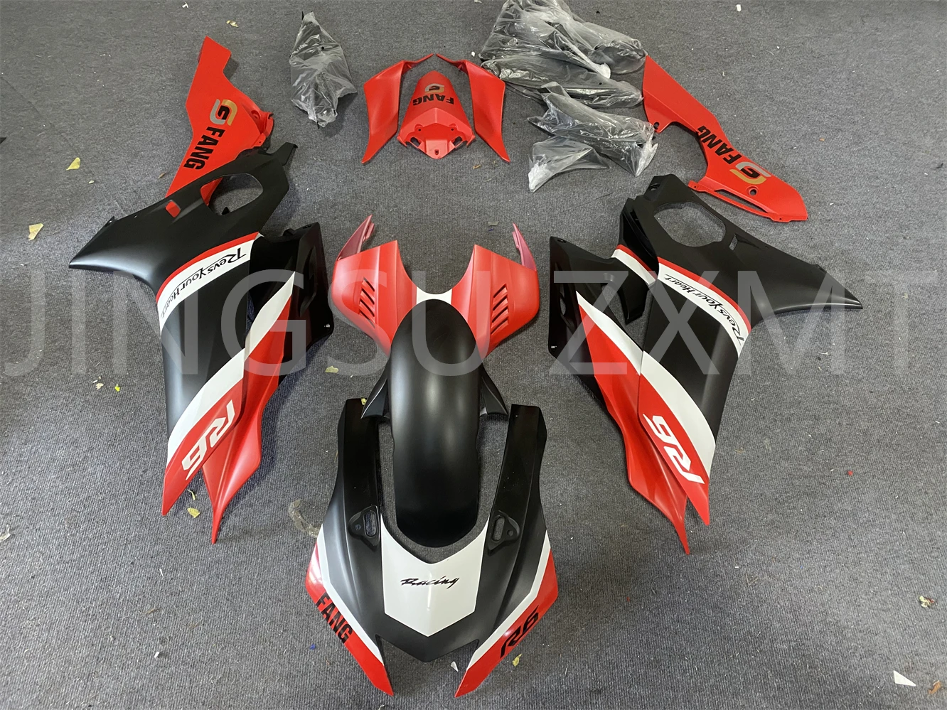 4Gifts New ABS Motorcycle Fairings Kit Fit For YAMAHA R6 2017 2018 2019 2020 2021 2022 2023 2024 Bodywork Set Red Black Matte