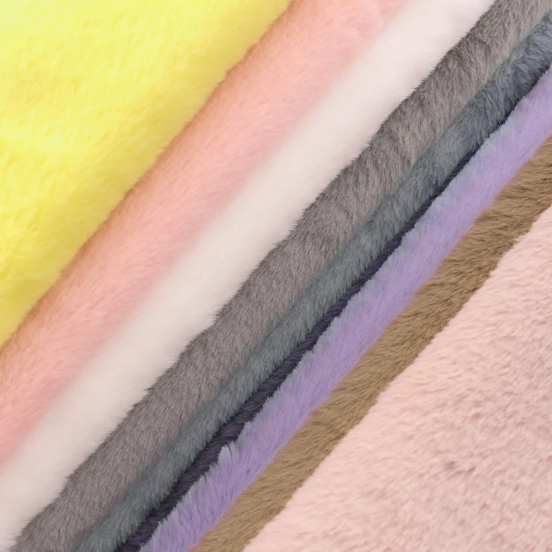 160x50cm/160x100cm Pink 8mm Faux Fur Fabric Soft Short Plush Fabric For Blankets, Sweaters, Bedding, Handmade DIY Sewing Fabric