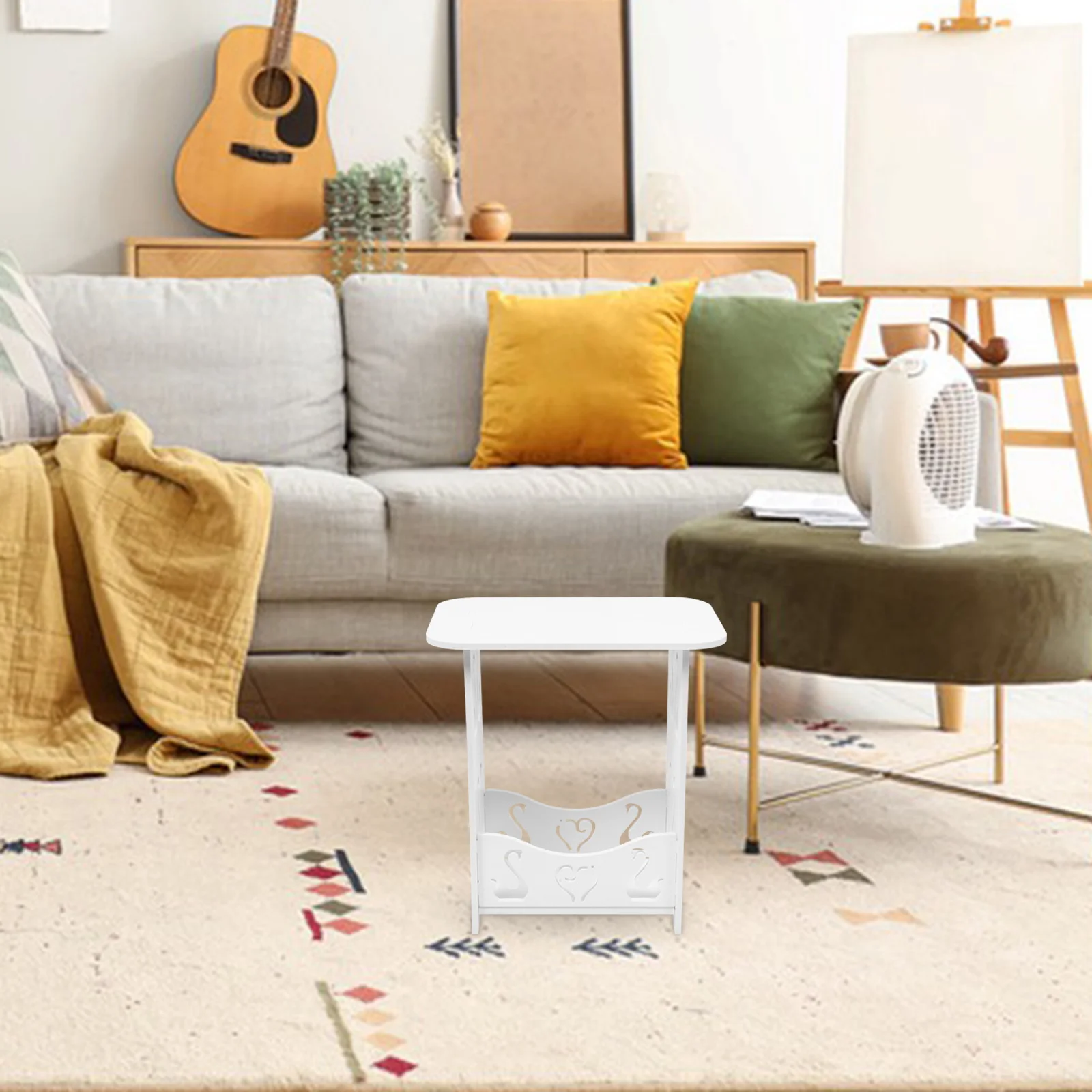 

Mini Bedside Dressing Table Solid Wood Small Side Table for Bedroom Living Room Balcony Modern Home Small Furniture