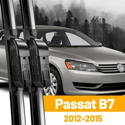 For VW Passat B7 Front Wiper Blades 2012-2015 2013 2014 Volkswagen Windscreen Windshield Window Brushes Accessories 24