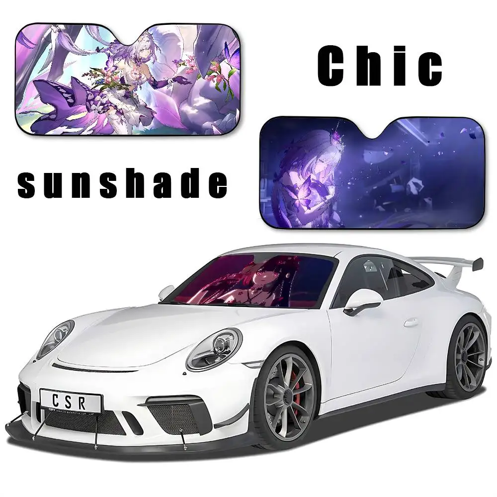 H-Honkai S-Star Rail Car Sunshade Curtains Driving Car SunShade Windscreen Cover Shade Car SunShade UV Sun Visor Protector