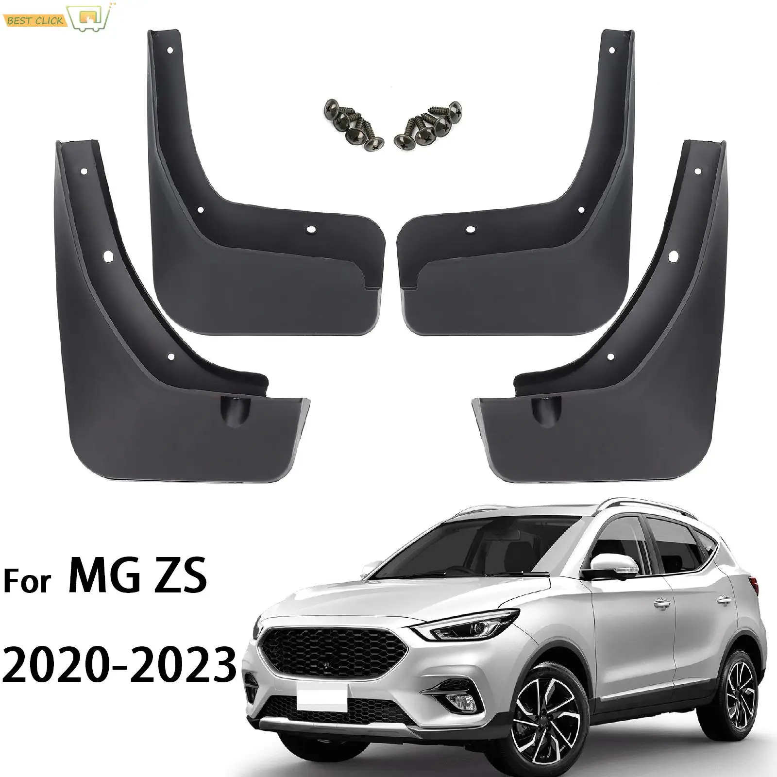 4x Mud Flaps For MG ZS EV ZX PLUS ZST VS ZS11 2020 2021 2022 2023 Splash Guard Mudguards MudFlaps Front Rear Fender Car Styling