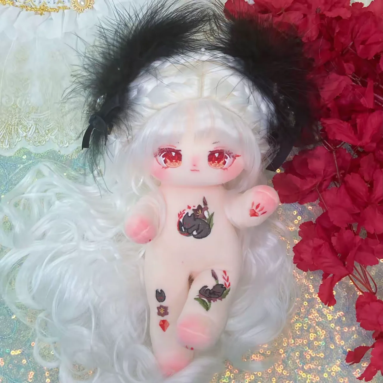 25 cm Love and Deepspace Caleb Xavier Sylus Körper mit Skelett gefüllte Plüschtiere Plüsch Baumwolle Puppenkleidung Kissen Anime Spielzeug Kinder