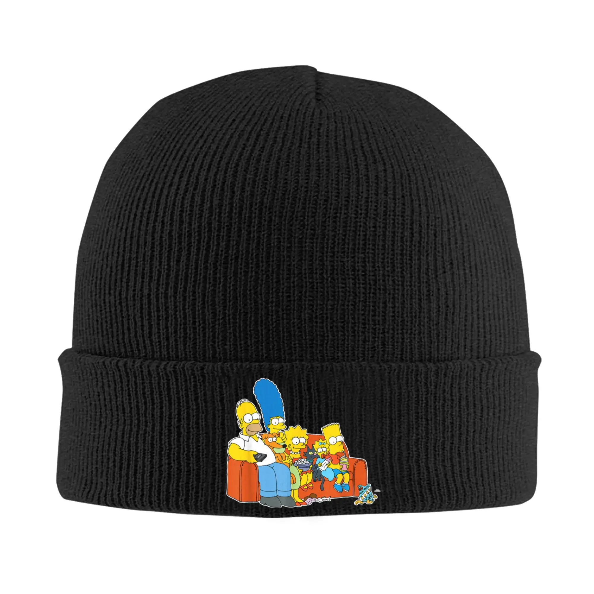 The S-simpson Beanie Hats  Bonnet Hats Unisex Adult Vintage Outdoor Sport Knitting Hat Autumn Design Thermal Elastic Caps