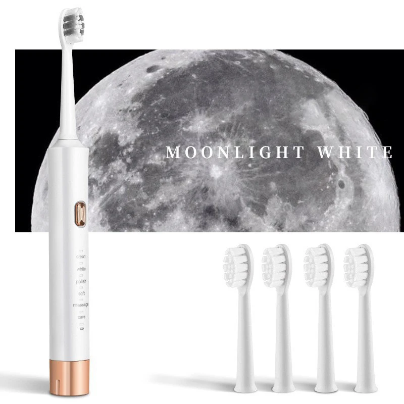 

Электрическая зубная щетка, 6 режимов чистки, мягкая щетина, быстрая зарядка, водонепроницаемая, перезаряжаемая, USB, LED-дисплей, инструмент для ухода за полостью рта, 2025