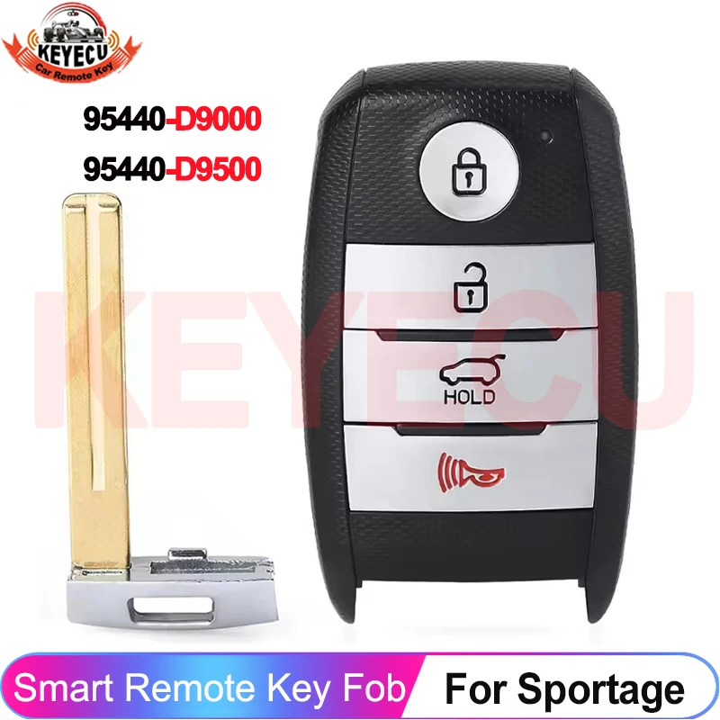 

KEYECU 95440-D9000 433MHz 95440-D9500 Smart For KIA Sportage 2016 2017 2018 2019 2020 FCC ID: TQ8-FOB-4F08 Car Key Remote Fob