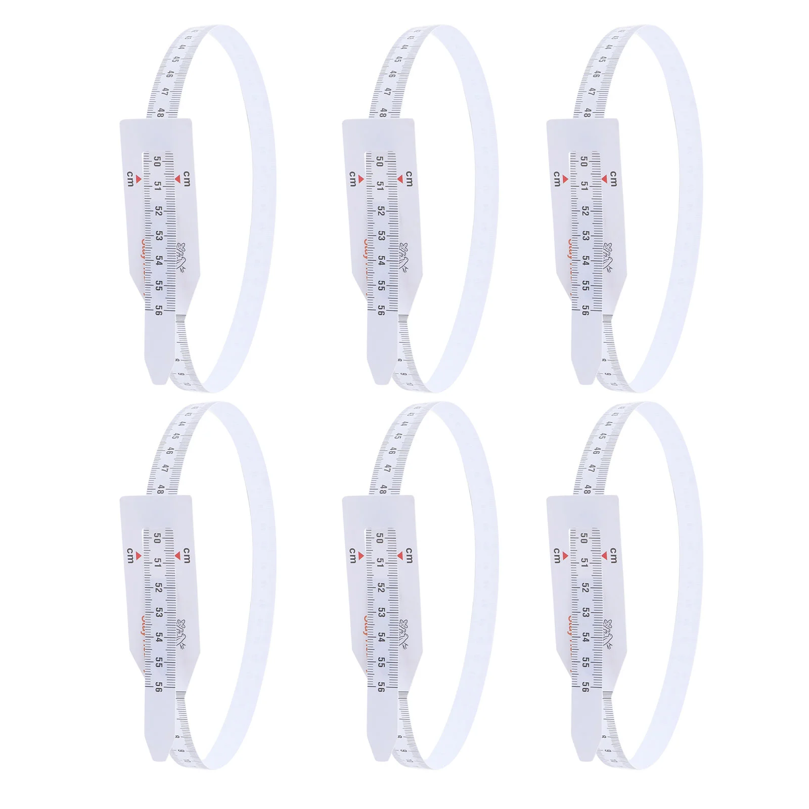 6 Pcs Circumference Tape Measure Ruler Sports Length Testing Accessories Child Plastic Flexible Portable
