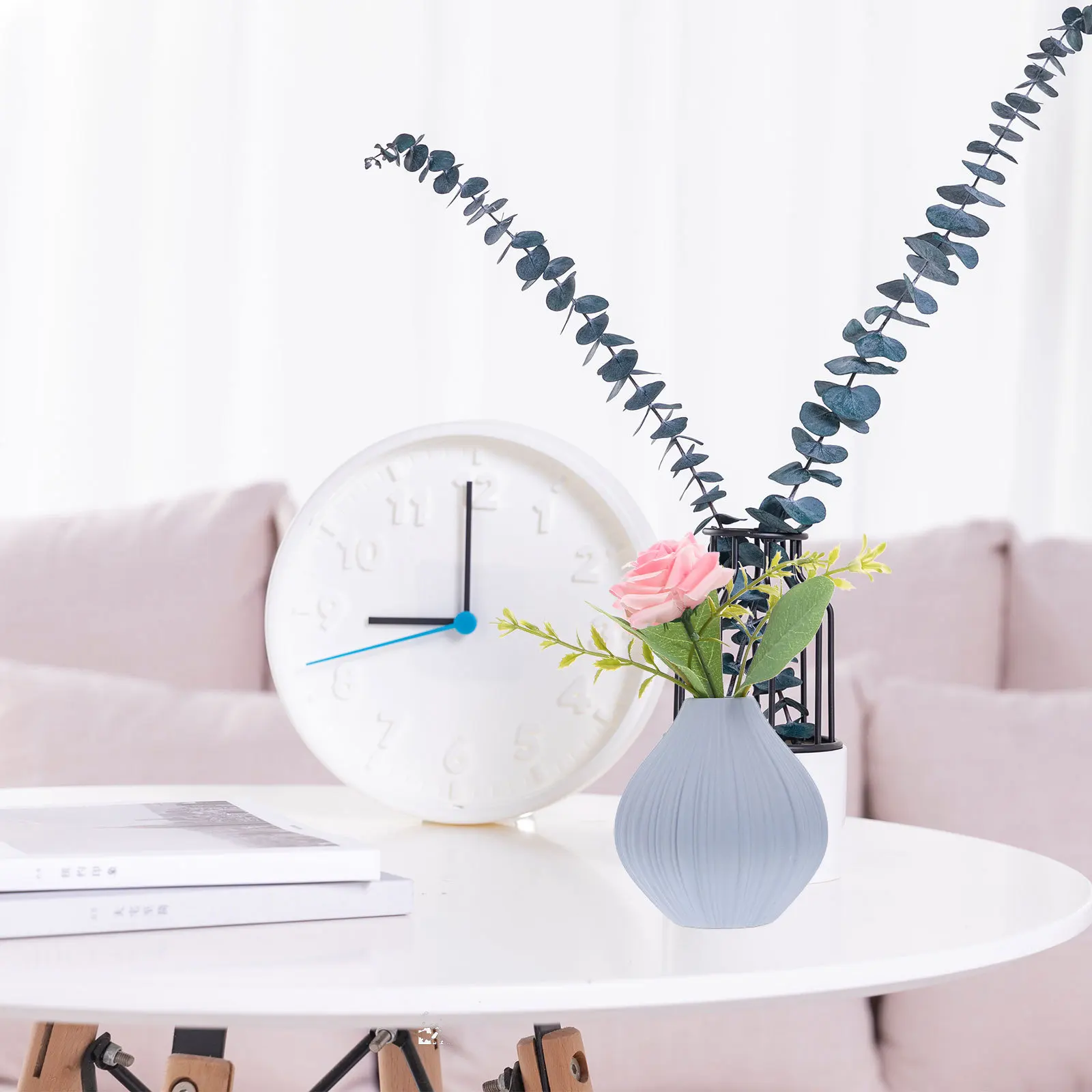 

1Pcs Ceramic Flower Vase Mini Simple Style Desktop Vase Creative Plant Container Home Decoration Home Furnishing