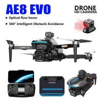 AE8 EVO EIS anti-shake HD Dual Camera Drone 360° Obstacle Avoidance Brushless Altitude Stabilizer Optical flow hover Folding
