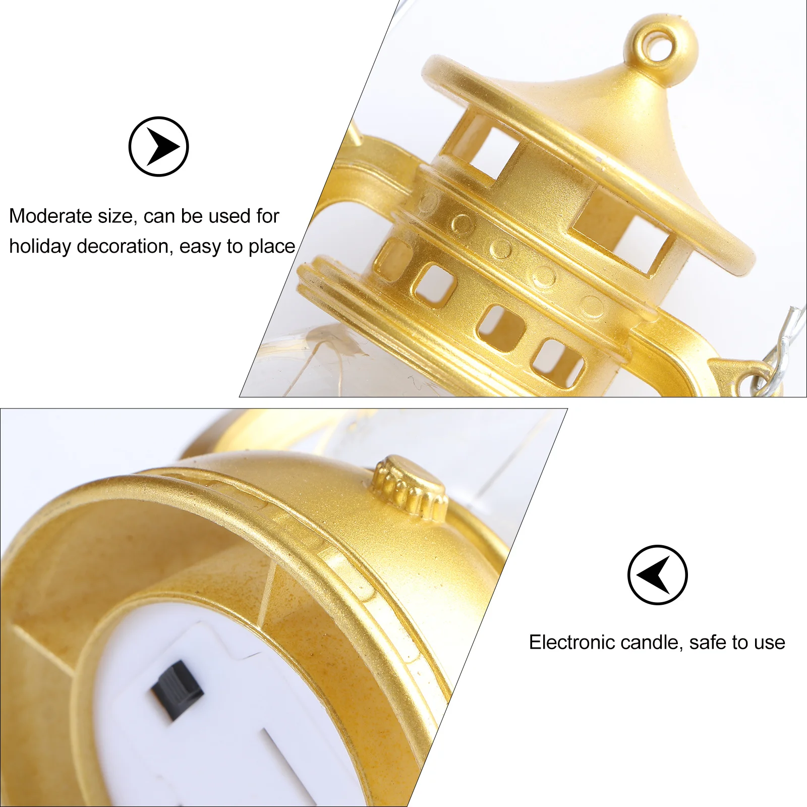 

2Pcs Retro Lamps Decorative Vintage Lanterns Wall Hanging Hand-Held Lanterns Compact Design for Garden Party Home Decor