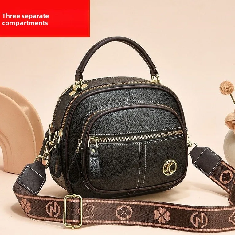 

Универсальная женская сумка большой вместимости с несколькими отделениями, новинка 2025 года, для мам, для поездок на работу, через плечо, повседневная, простая, из искусственной кожи