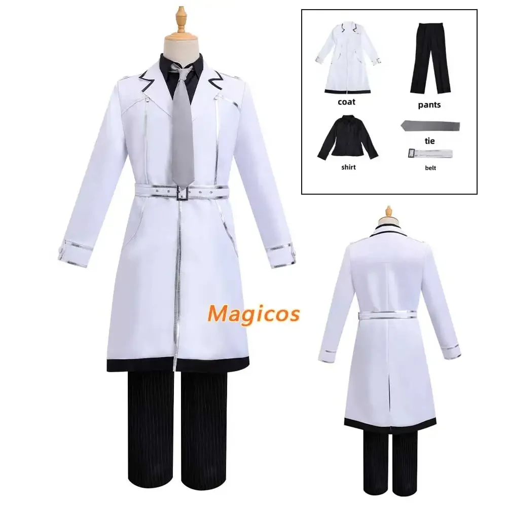 

Anime Tokyo Ghoul : Re Sasaki Haise Kaneki Ken Cosplay Costume Wig Long Trench Coat Uniform Man Halloween Carnival Party Suit