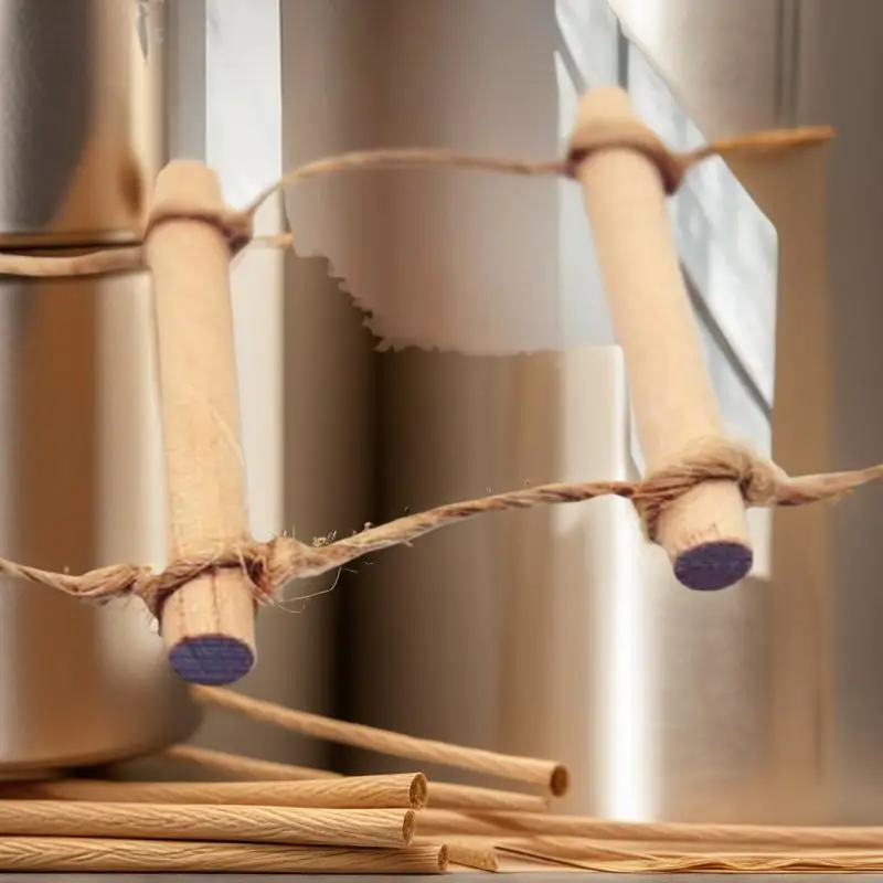 1 قطعة بيت الدمية البستنة المشهد ملحق ، مصغرة خشبية حبل القنب سلم معلق لعبة مجسمة للحيوانات الأليفة.