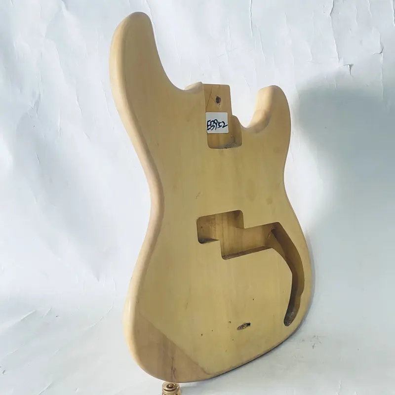 EB952  PB Bass Solid Alder Wood Unfinished Electric Bass Body Right Hand for Replace and DIY with Damages