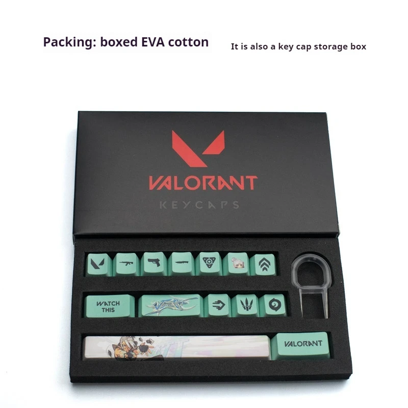 غطاء مفاتيح مخصص موضوع Valorant, تسام حراري, ارتفاع OEM, لوحة مفاتيح ميكانيكية, ألعاب الكمبيوتر المحمول, مكتب اللاعب, في المخزون #5