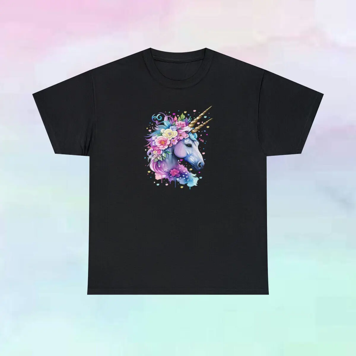 

Unicorn Colorful Cotton T Shirt