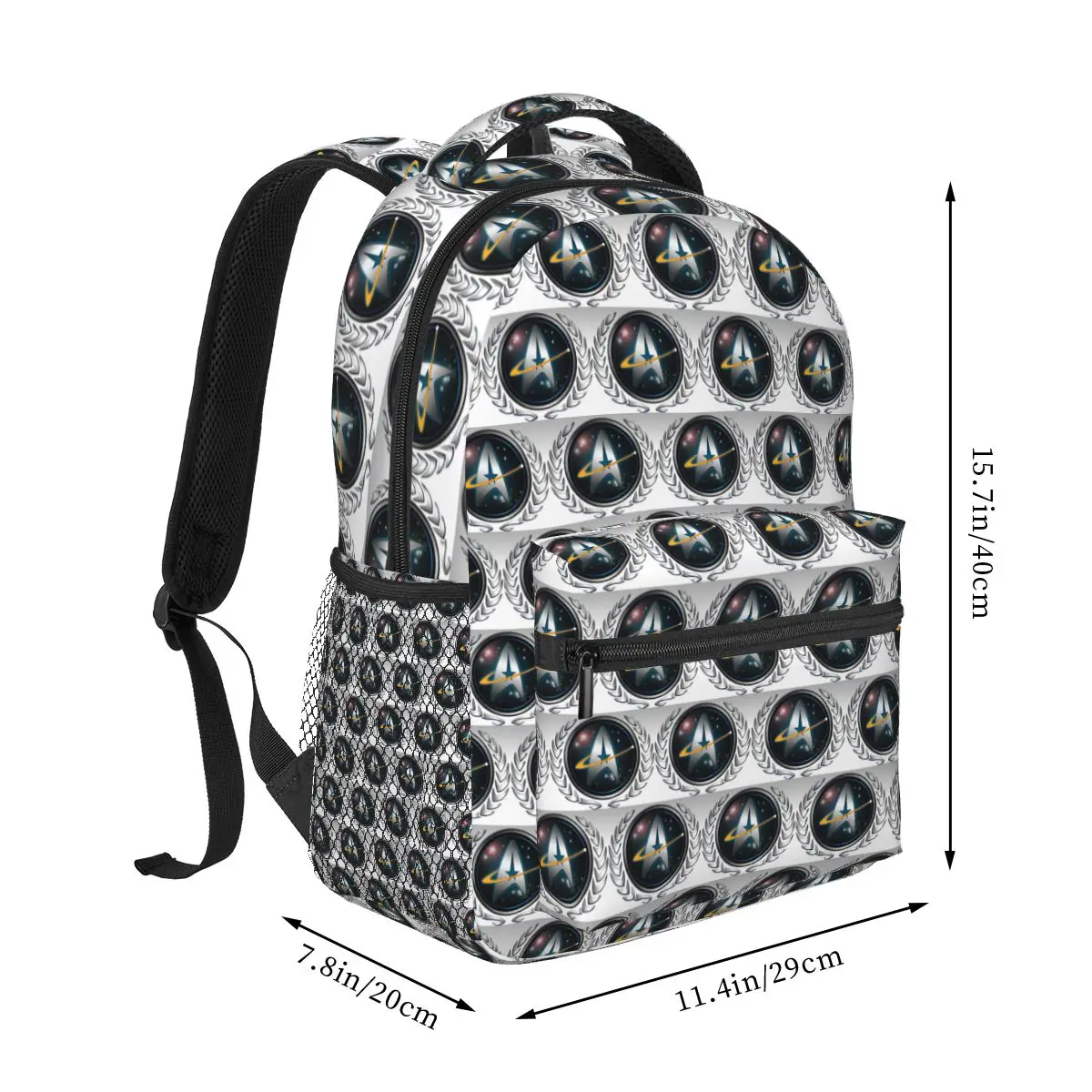 Star Treks Science Fiction TV Series Student Backpack School Bag Hiking Travel Daypack for Men Women Bookbag Shoulder Bags