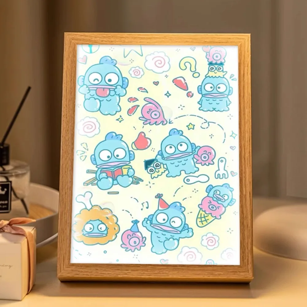 

Cartoon Anime Sanrio Cute Hang Yo Don LED High Definition Drawing Light Picture Desktop Furniture for Display Bedroom Night Lamp