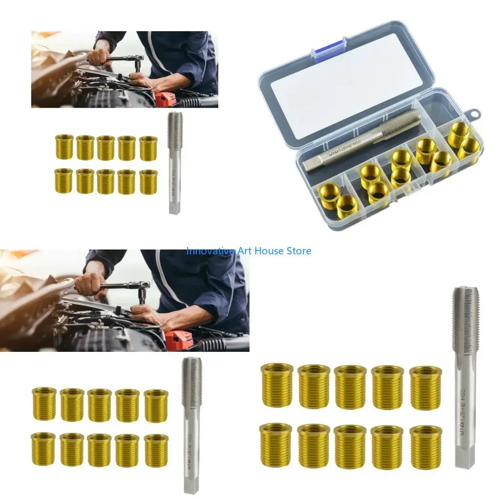 

E1PC Plugs Thread Repair Tool Tap Plugs with M14x1.25 Inserts Tap