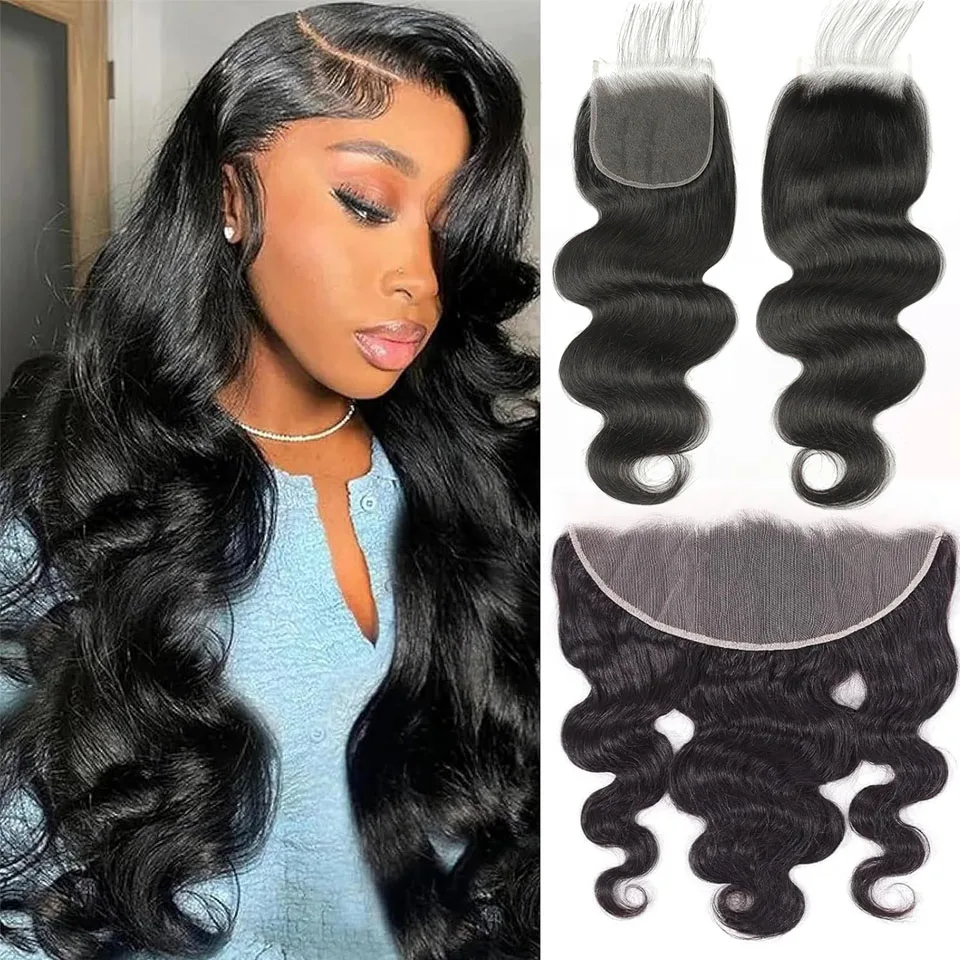 

4X4 5x5 6x6 HD Lace Closure Human Hair Body Wave No Bleached Knots Invisible Pre Plucked Brazilian Virgin Human Hair Frontal