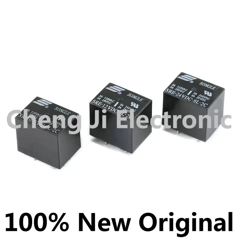 10PCS/LOT SRE-05VDC-SL-2C、SRE-06VDC-SL-2C、SRE-12VDC-SL-2C、SRE-24VDC-SL-2C、DIP8、Brand new original power relay