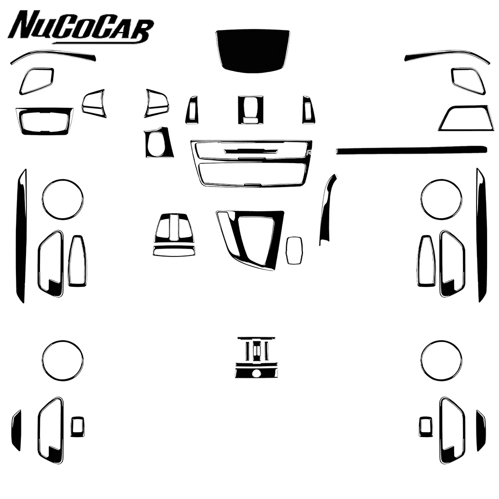 Para BMW 3 4 Series F30 F31 F32 F33 F34 2013-2017 Piano negro radio CD panel de elevación de cambios accesorios interiores de coche pegatina decorativa