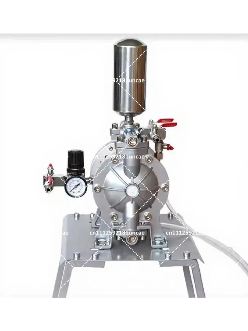 Pneumatic Diaphragm Pump, Portable High Pressure Double Acting Membrane Pump 0.15-0.7MPa for Spray Paint