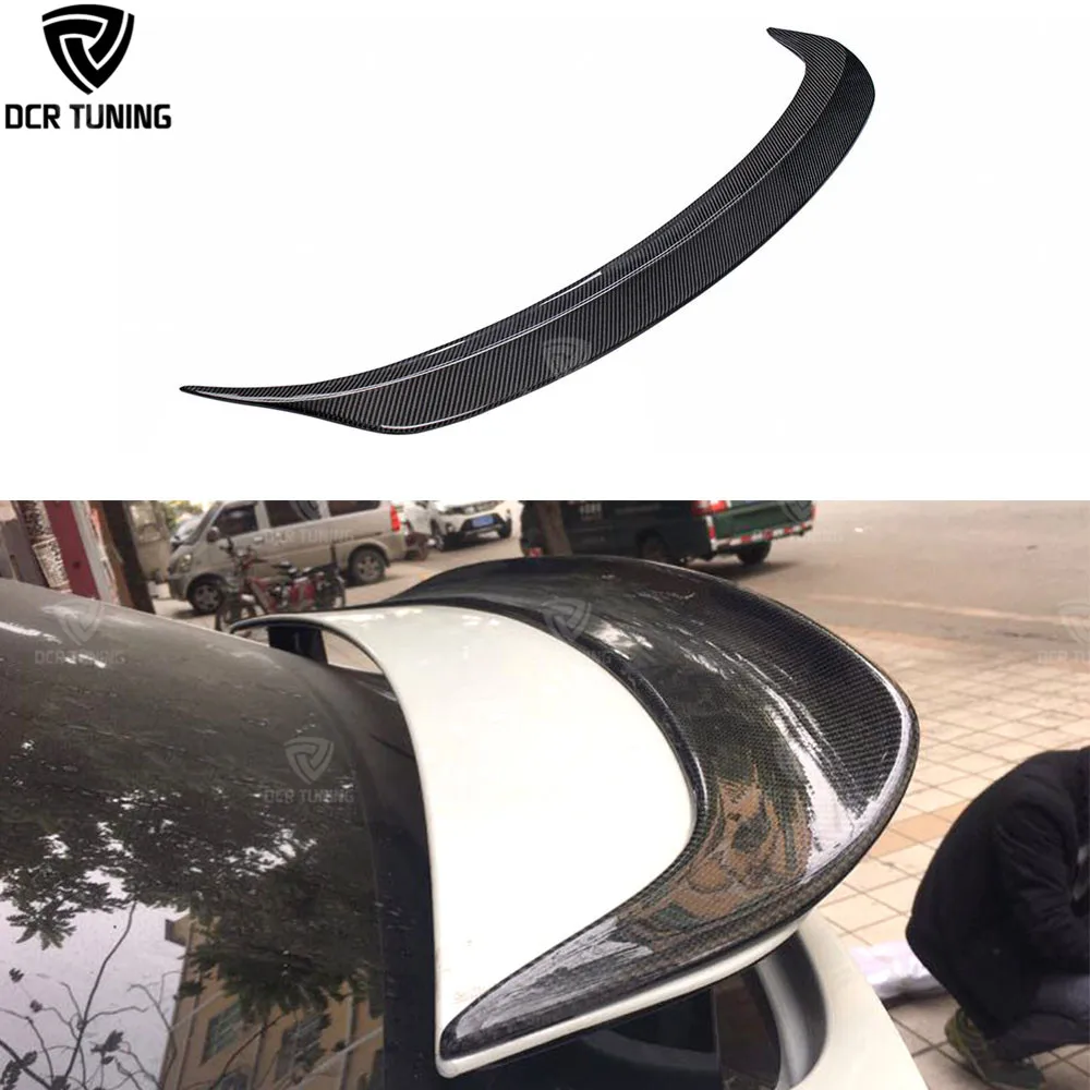 2016-Up Tesla Model X Rear Spoiler R-Style Carbon Fiber Body Kit with Single Deck Includes Back Trunk Spoiler Wing