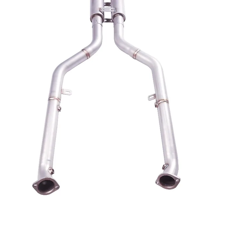 Exhaust System  Equal-length Mid-pipe with a Dual X Pipe Design and 2 Resonators Muffler lhy