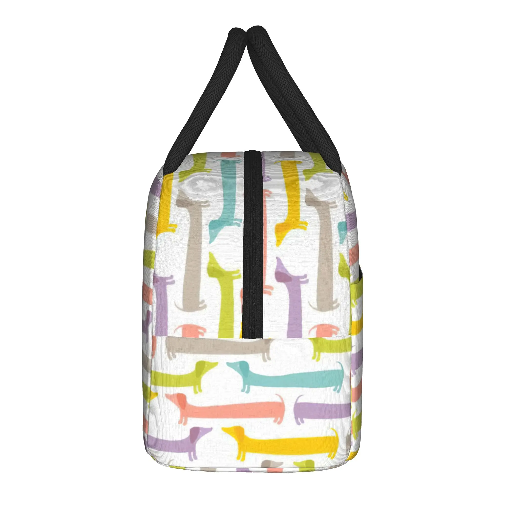 Dachshund Dog Insulated Lunch Bag Thermal Bag Reusable,Lunch Container  High Capacity Tote Lunch Box College  Outdoor