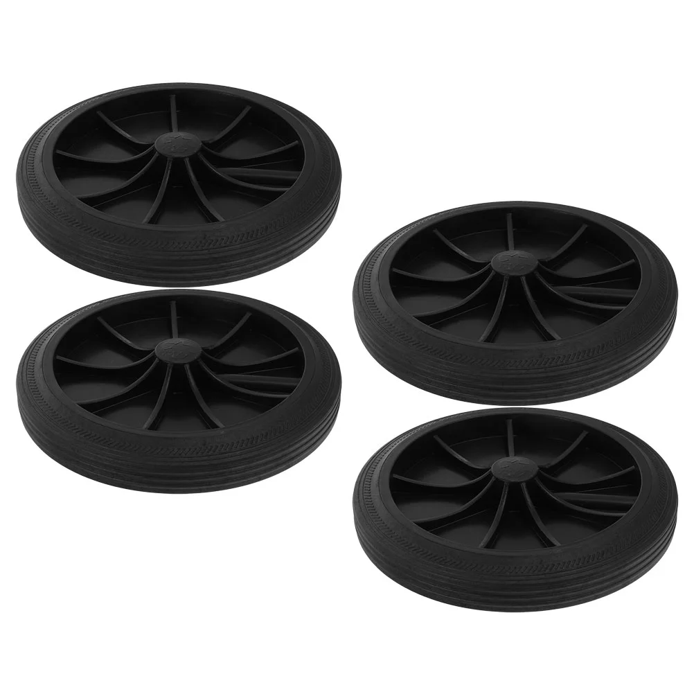 

4 Pcs Garbage Can Mover Bin Wheel Replacement Sanitation Trash Accessories Bins Wheels for Large Container