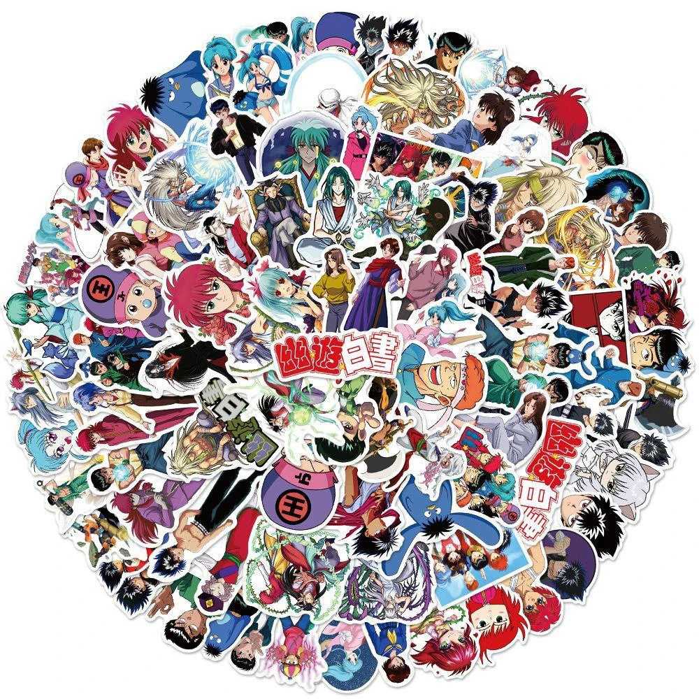 10/30/50/100pcs Anime YuYu Hakusho Stickers Cool Cartoon Decals DIY Skateboard Laptop Koffer Telefoon waterdichte Sticker Kid Speelgoed