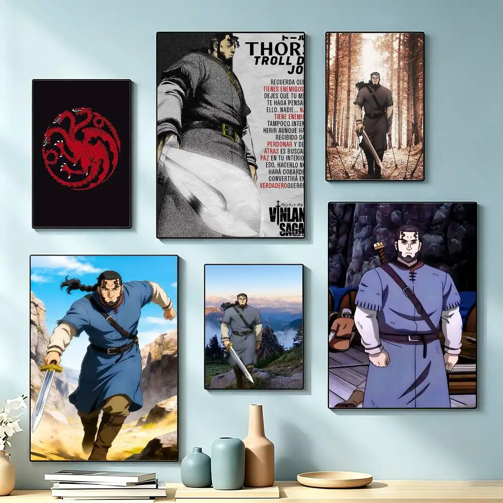 Anime T-Thors Snorresson  Poster Waterproof Wall Art Sticker For Bar Living Room Vintage Decor High Quality Print Gift