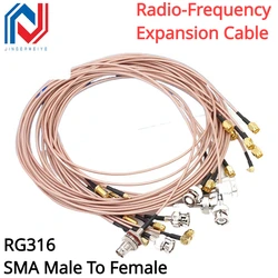 RF Connecting Cable BNC to SMA Male To Female RG316 Extension Cable N / SMA To MMCX  SMB Adapter Nut Bulkhead Extension Coax