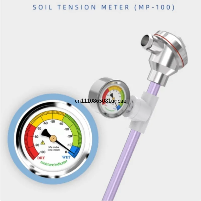 For 15/20/30/35/45/60cm Soil Tensiometer Sensor Water Potential Detector For Soil Moisture Analysis Irrigation Control