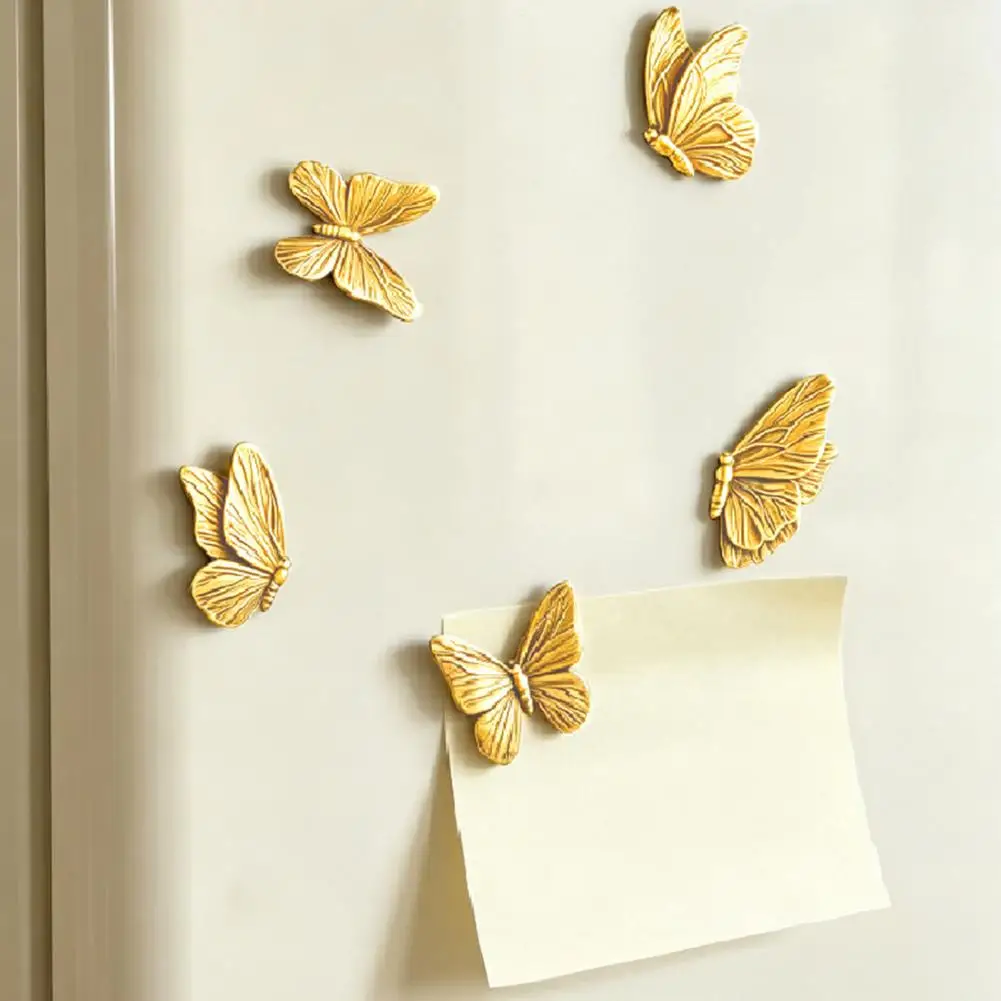 Butterfly Shaped Magnet 3d Butterfly Refrigerator Magnet Resin Butterfly Fridge Decor Decorative Magnetic for Whiteboard Locker