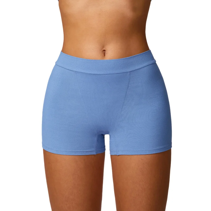 

ZC-Belly Contracting Hip Raise Skinny Yoga Shorts Thread Quick-Drying Fitness Anti-Exposure Sports Base Shorts8714